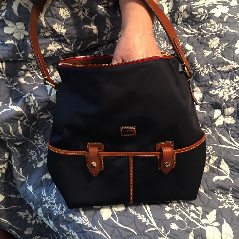 Dooney & Burke Handbag nylon, Navy Blue. New